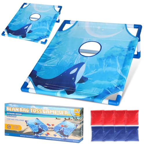 Bean Bag Toss Game for Kids, Cornhole Set Outdoor Toys for Ages 3–8, Carnival & Backyard Party Games, Fun Family Lawn Yard Play, Birthday Gift for Boys & Girls