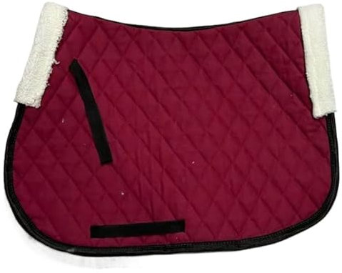 YDYAENIO Schabracke Pferd Sattelunterlage Reitausrüstung Umfassende Sattelunterlage Anti-Schweiß-Unterlage Sattelzubehör(Red)
