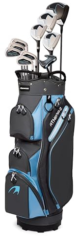 Benross By American Golf Athena Women's Complete Golf Set - Driver, Woods, Hybrids, Irons, Putter & 14-Way Cart Bag with Vintage Head Covers