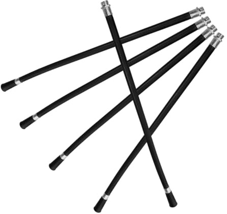 Vaguelly 5pcs Fire Extinguisher Spray Nozzle Hose Black Plastic Fire Extinguisher Parts for Dry Chemical and Water Spray Portable