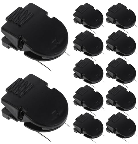 OSALADI 25 Pinces pour Cloisons en Tissu Noires, Clips de Séparation Bureau 25 Pièces, Accessoires de Fixation Murale pour Panneaux Textile, Fournitures de Bureau Polyvalentes pour Espace