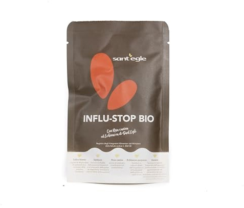 Sant'Egle Influ-Stop Biologico in capsule. Supporto naturale per i malanni di stagione. Confezione Risparmio (3)