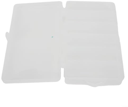 Scatola per esche da pesca in PVC trasparente con sei griglie per riporre attrezzatura e organizzare l'esca, contenitore portatile in plastica trasparente per ganci, esche e piccoli accessori