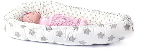 KOSPU Multifunktionell mysig babynest-kokong för babys och spädbarn, bo, resesäng, 100% bomull, antiallergisk