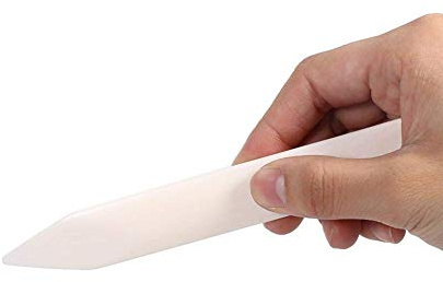 Bone Tool Bone Practical Leather Craft Bone Tool for Creasing Burnishing Edges Smoothing Folding in 6 x 0 8 x 0 2inchGarden Tools