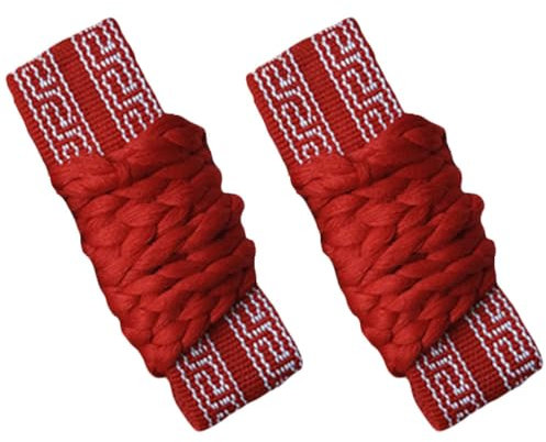 G-LIKE Kampfsport Kung Fu Gürtel – Traditionelle Chinesische Kampfkunst Wushu Tai Chi Trainingsgurt Taille Band Geflochten Fitness Tanz Yoga Schutzgürtel Schärpe Unisex - 2 Stück (Rot)