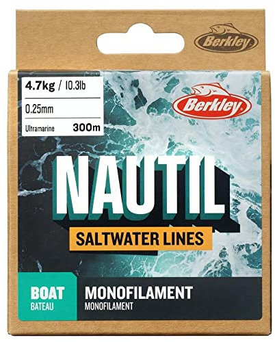 Berkley Nautil Boatmonofilament Fishing Line, Ultra Marine, 0.024 in|0.60 mm | 48.6 lb|22 kg | 300 m