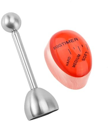 Eierköpfer aus hochwertigem Edelstahl Eieruhr Kocher Gratis Eier snagger Cutter Cracker eierklopfer schneider Eieröffner für harte/weiche Eier eiersollbruchstelle piepei eierkocher eierbecher piekser