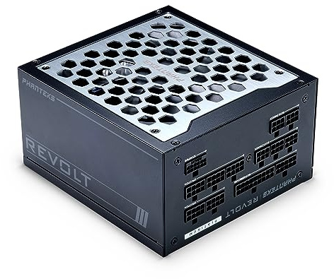 Phanteks Revolt 1200W Platinum, ATX 3.0, PCIe 5.0, vollmodular - 1200 Watt, Schwarz