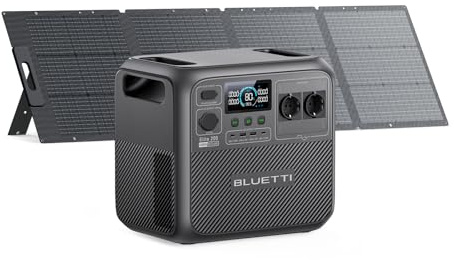 BLUETTI Solar Generator Elite 200 V2 (2025 New) with 200W Solar Panel Included, 2073.6Wh Portable Power Station w/ 2 2600W AC Outlets, 17-Year Lifespan LFP Emergency Power for Camping, Power Outages