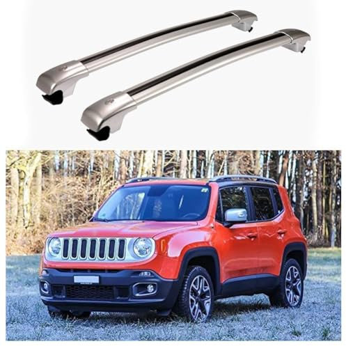 KLFDT Autodachträger für Jeep Renegade 2015-2020,Aluminium Dachträger Relingträger, für Fahrradträger, Dachboxen oder als Skihalter,B