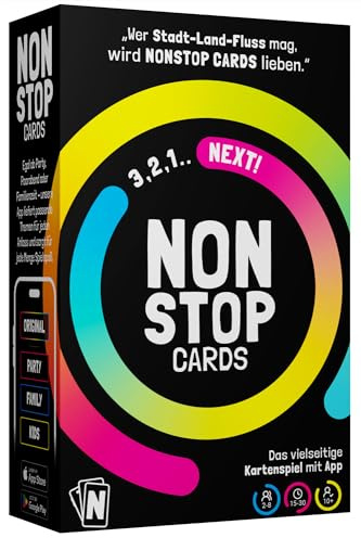 Lustiges Kartenspiel mit App | Gesellschaftsspiel für Erwachsene & Jugendliche | Stadt Land Fluss Wortspiel | Partyspiel & Familienspiel | 2–8 Spieler | Ostergeschenk Brettspiel JGA Geschenk Paare
