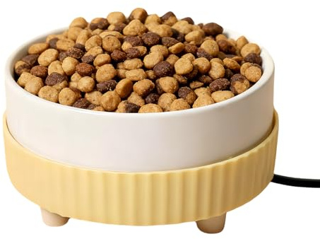 Bebedero de Agua con Calefacción - Bebedero Termostático Térmico | USB Calefactado para Perros Y Gatos - Cachorros Mascotas Aves Interior Exterior Clima Frío Hogar Apartamento