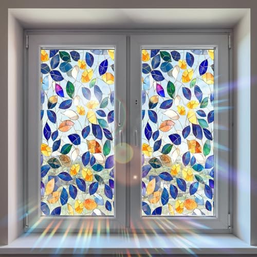 Puupaa Pellicola decorativa per finestre, in PVC, per la privacy e la privacy, per la casa e il giardino, per camera da letto e soggiorno (45 x 100 cm)