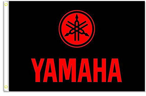 homeking Yamaha bandera Banner 3 x 5ft 100% poliéster, lienzo cabeza con arandela de metal