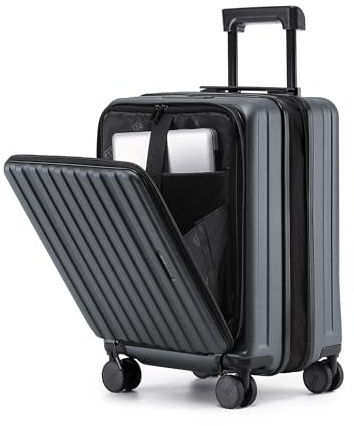 Münicase Handgepäck Koffer M 50 cm mit Laptopfach, Businessgrey