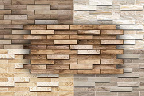 3D Wandpaneele Restposten! - stabile und pflegeleichte PVC Platten zur Wandverkleidung z. B. als Küchenrückwand - (980x480mm ALDER) Wand resistent Gestaltung