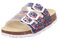 Superfit Mädchen Fussbettpantoffel Hausschuh, Blau Rot 8050, 40 EU