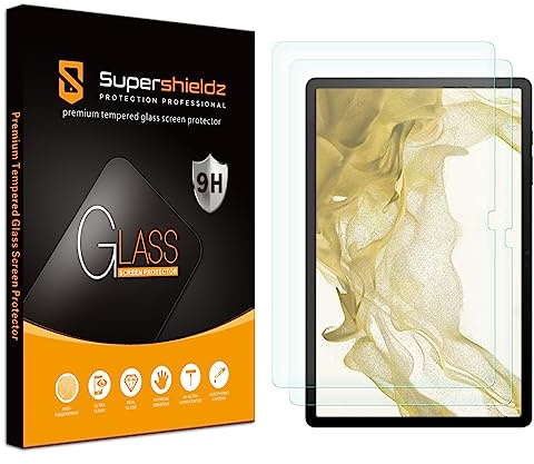 Supershieldz (2 Pack) Designed for Samsung Galaxy Tab S10 Plus / S9 Plus (12.4 inch) / Tab S9 FE Plus (12.4 inch) Screen Protector, (Tempered Glass) Anti Scratch, Bubble Free