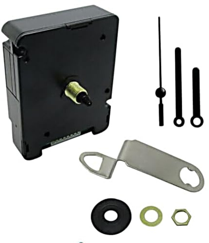 Silent Battery Operated Automic UK Radio Controlled Clock Movement Mechanism/Motor Quartz MSF Signal (2, 55mm Blue Plastic Hands)