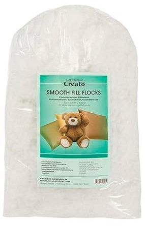 Creato Z9403 - Smooth Fill Flocks 1 kg, Füllwatte, Kissenfüllung, Soft Flocks