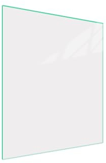 DarHaus Plaque de recouvrement, 45 x 52 cm, en verre, pour cuisinières électrique, à induction ; convient comme décoration, protection anti-éclaboussures ou planche à découper, Blanche