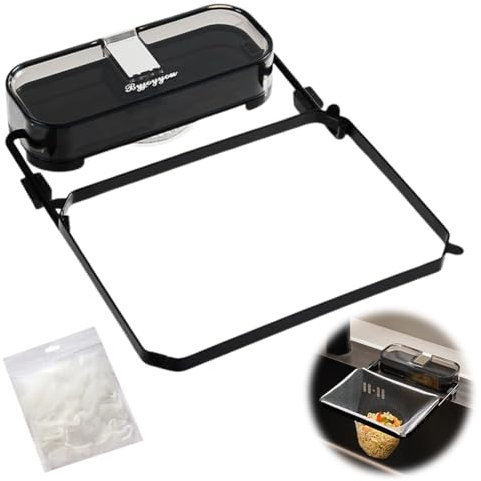 Sink Drain Strainer, scolapasta da cucina con 100 maglie filtranti, scolapasta per lavello da cucina, filtro di scarico per lavandino (nero)