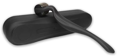 zoerbufan Derma Roller Titanium Microneedle Roller Growth Roller, 0.5mm Beard Roller for Stimulate Hair Growth, Facial Skin Care, Scar Removal with Case for Men Women