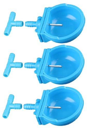 NOLITOY Distributore D'acqua Automatico per Conigli 3 Pezzi in Plastica Resistente, Ciotole Capienti e Fissabili per Gabbie, Bevitore per Piccoli Animali Domestici Adatto a Conigli