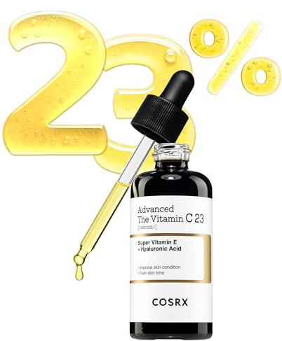 COSRX Advanced Pure Vitamin C 23 Sérum coréen à la vitamine C 20 ml (édition Renewal) avec vitamine E et glutathion pour ridules, teint inégal et peau terne, soins de la peau coréenne