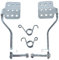 QASKEHKT Brake Throttle Pedals with Return Springs Kit for 196cc 6.5hp Road Rocket Azusa Fun Kart Radio Flyer Carter Go Kart Vintage Go Cart Racing Drift Trike Heavy Duty Parts Silver