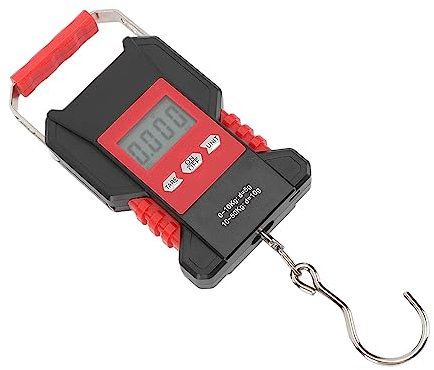 ZPSHYD Digitale Fischwaage, 50 Kg, Mit Hintergrundbeleuchtetem LCD-Display – Wiederaufladbare USB-Angelwaage, Ausgestattet Mit Maßband Für Gepäck Und Reisen.