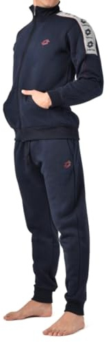 Lotto TUTA UOMO IN FELPA GARZATA, VARI MODELLI ANCHE RAGAZZO, TUTA SPORTIVA UOMO, TUTA UOMO COTONE FELPATO (BLU 4006/C, L)