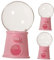 Amosfun 3pcs Mini Gum Ball Machines - Empty Sweets Dispenser for Kids, Plastic Gumball Dispenser Model, Kids Candy Machines Grabber Toy (Pink, 3.5x3.5x7 cm)