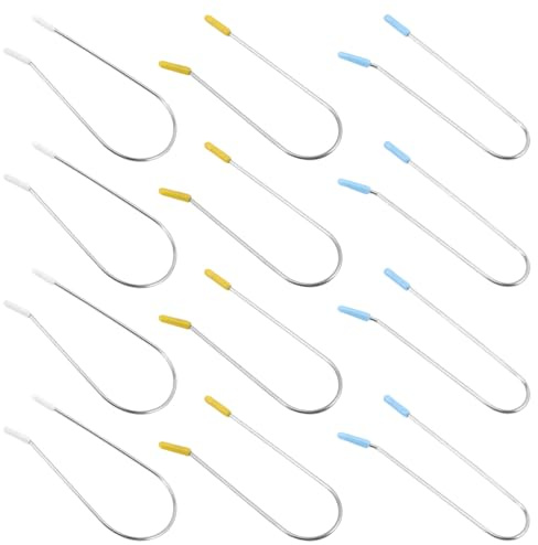 PLAFOPE 48 Pezzi Clip Metalliche per Bigodini Caldi in Acciaio Inox Resistenti al Calore, Fermagli di Ricambio per Bigodini Elettrici 1,9 CM/2,54 CM/3,81 CM, Set da 48 Pezzi per Styling