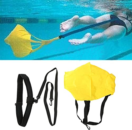 Cinture di Nuoto,Paracadute da Nuoto per Allenamento Stazionario di Resistenza, Cinture di Nuoto Unisex per Adulto e Bambini