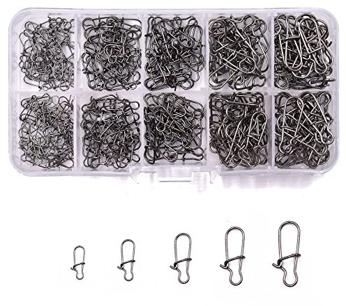 150Pcs/250Pcs Agrafhe Duo-Lock de Pêche en Kit Connecteurs de Pêche Taille 0# 1# 2# 3# 4# (150pcs Agrafes Duolock)