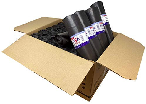 Clim Profesional - 360 Bolsas de Basura de Comunidad Color Negro Con Capacidad de 100L Para Cubo de grande. 360 Sacos de Basura Resistentes con Termosellado. 10 uds por Rollo. Caja de 36 Rollos