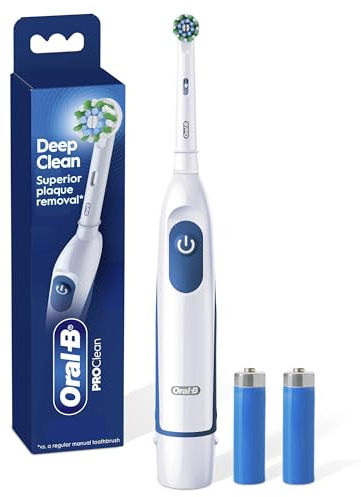 Oral-B Pro 100 3D White, Battery Toothbrush, White
