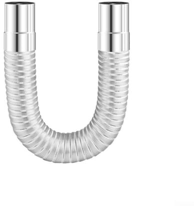 BlissfulAbode Heavy duty Stainless Steel Elbow Chimney Liner Bend, for Wood Stove Pipe