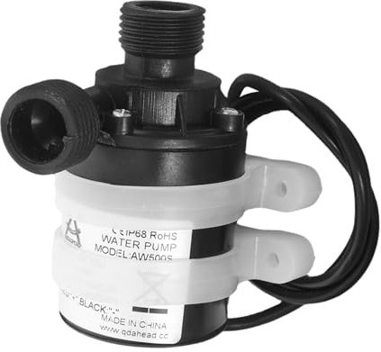 Milisten Mikro-Wasserpumpe aquarienpumpe druckpumpe gartenpumpe tauchpumpe Mini Wasserpumpe Hydroponische Pumpe Solarwasserbrunnenpumpe Pool Wasserpumpe kleine Sumpfpumpe Plastik Black