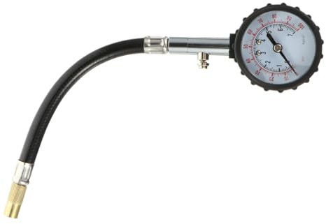 Car Tire Pressure Meter with Flexible Hose for Motorcycles