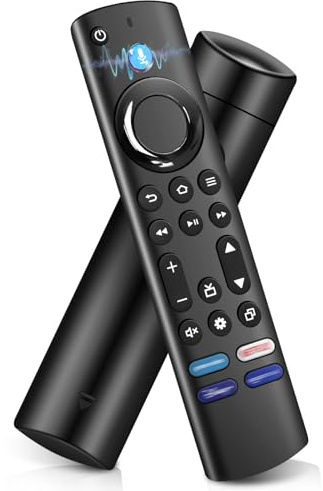 Mando a Distancia por Voz de Repuesto. Compatible con televisores Inteligentes Insignia/Pioneer. con Botones de Volumen y botón de Encendido/Apagado.