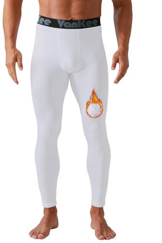 VanKee Leggings Térmicos para Hombre Termicos Ropa Invierno Hombre Pantalón Elástico Transpirable y Cálido Compresión con Invierno Calzoncillos Leggings Funcionales Esquiar Corriendo Viajar
