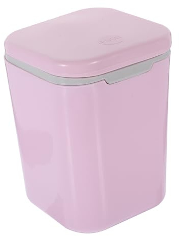 Cabilock Papelera Pequeña De Escritorio Mini Papelera Tapa De Botón Para Mesa De Escritorio Para Oficina y Sala De Estar