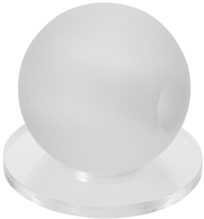 GRIRIW Billiards Training Cue Ball with Drilled Hole Matte Transparent Resin Stroke Improvement Aid for Beginners and Enthusiasts Snooker Pool Practice Tool