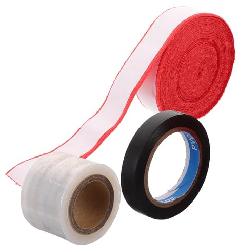 ELAYARD Set De Bande Grip pour Raquette De Badminton Et Tennis Absorbant Et Antidérapant, Poignée De Raquette De Tennis Ruban Adhésif, pour Entraînement Et Compétition