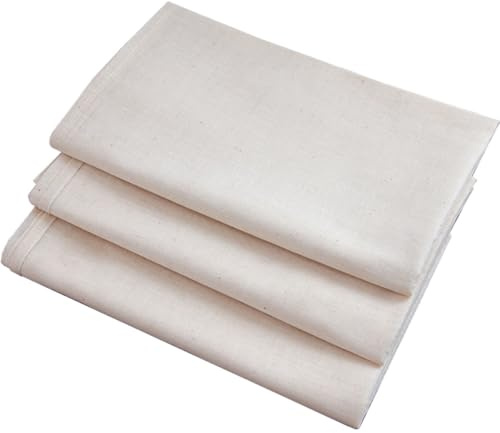 BESPORTBLE 3 Pezzi Panni Filtranti in Garza di Cotone per Formaggio 95X95 CM Accessori da Cucina Multifunzione per Yogurt Salse e Conserve Tessuto Riutilizzabile per Uso Professionale