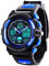 RSVOM Kinder und Jugendliche Uhr Analog-Digital Quarz Sportuhren mit Polyurethan Armband Jungen wasserdicht LED Armbanduhr mit Wecker Stoppuhr für Kinder Uhren