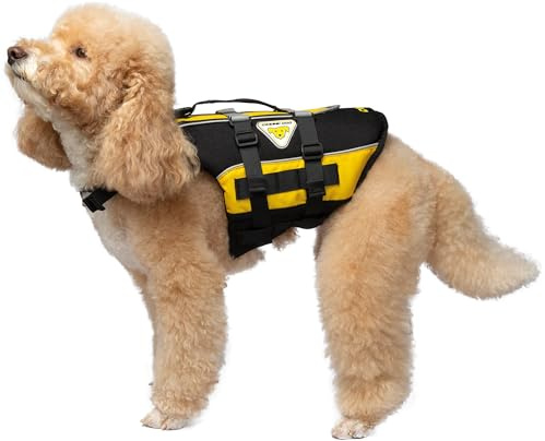 Cressi Dog Life Jacket, Giubbotto Salvagente Per Cani, Giubbotto Di Salvataggio Per Cani, Gilet Salvagente Per Cane, Giubbotto Di Sicurezza Galleggiante Per Cani, Giubbotto Galleggiante Per Cane